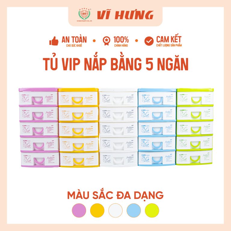 Tủ VIP nắp bằng 5 ngăn 9153