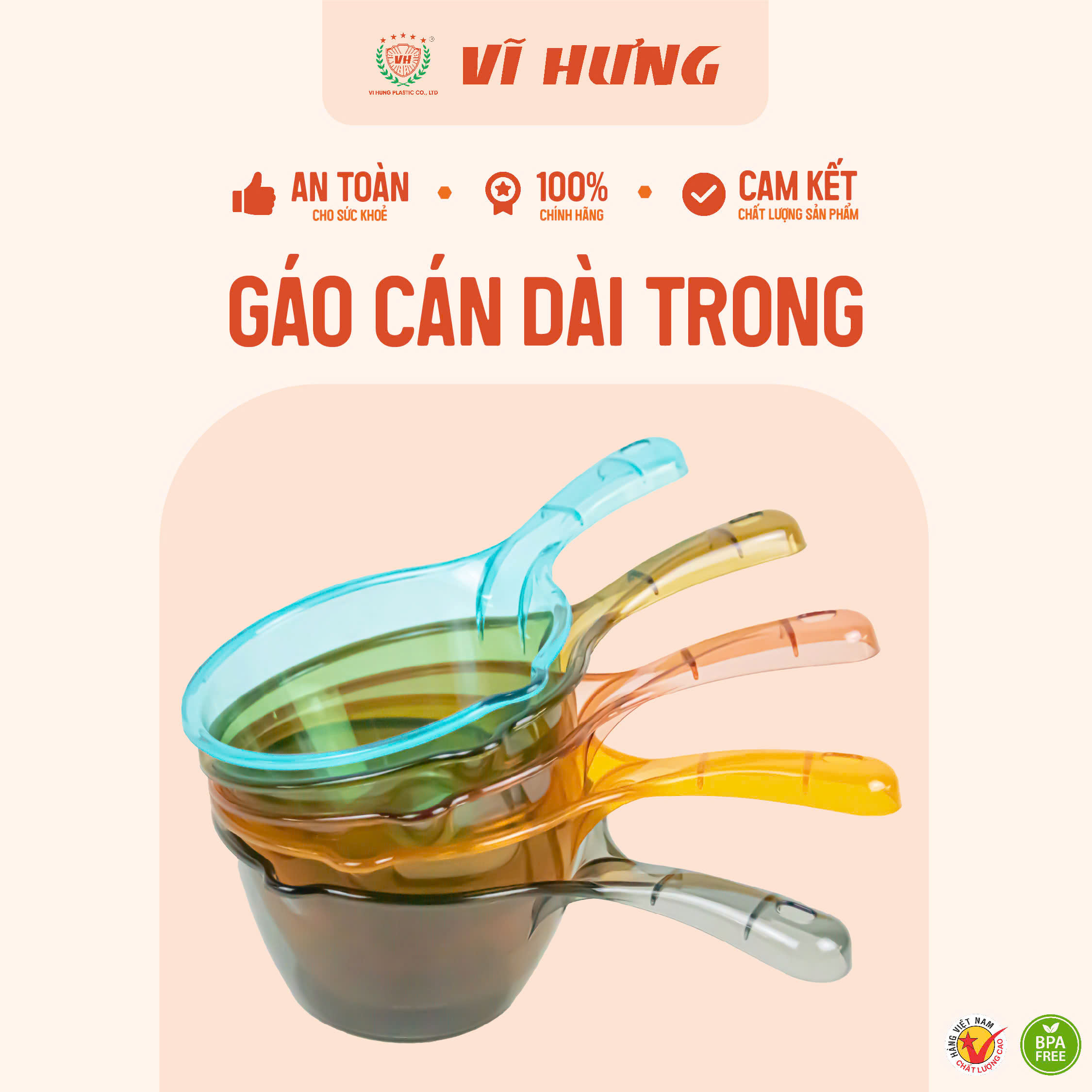 Gáo cán dài trong