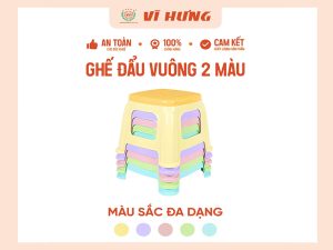Ghế đậu nhựa màu pastel