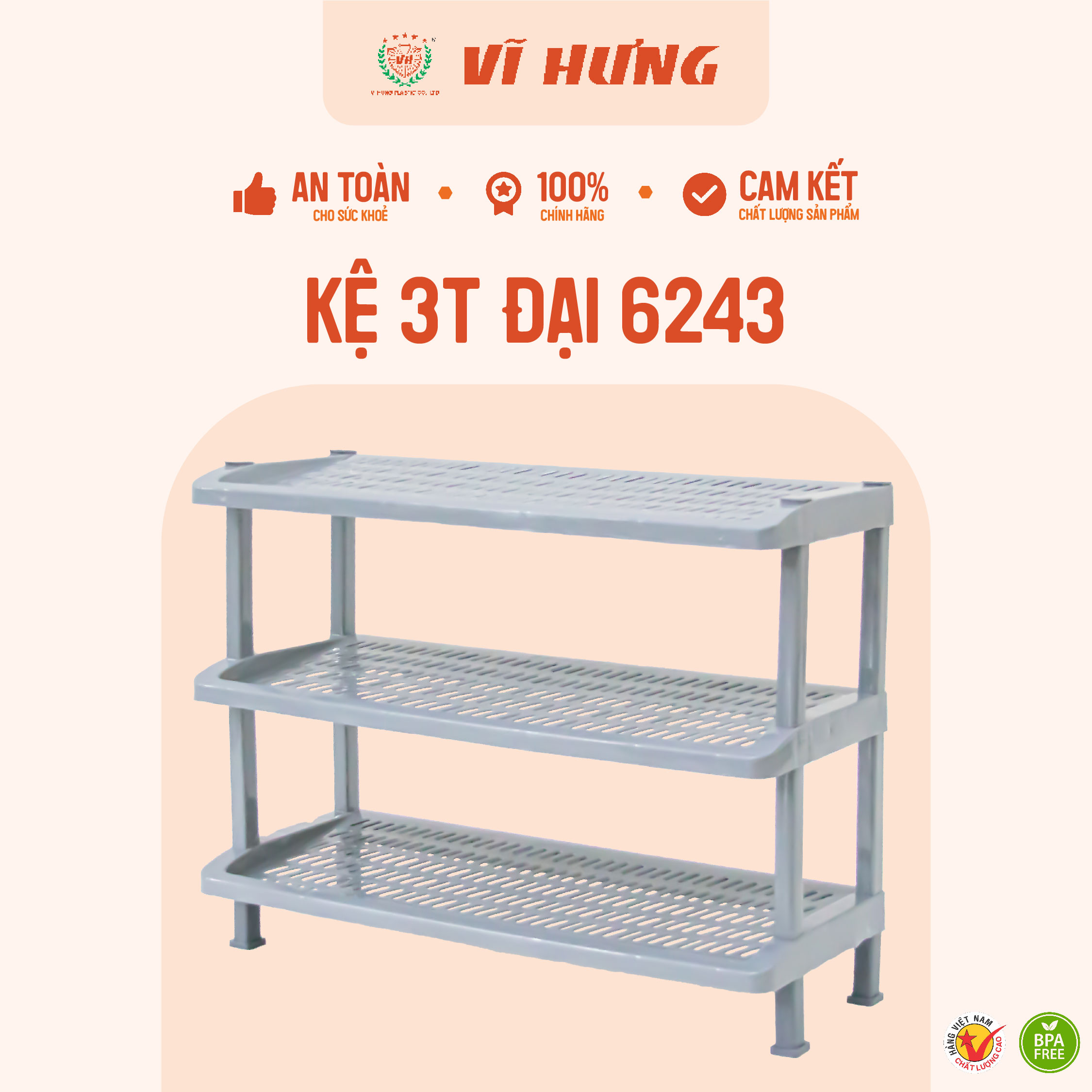 kệ nhựa Vĩ Hưng (1)