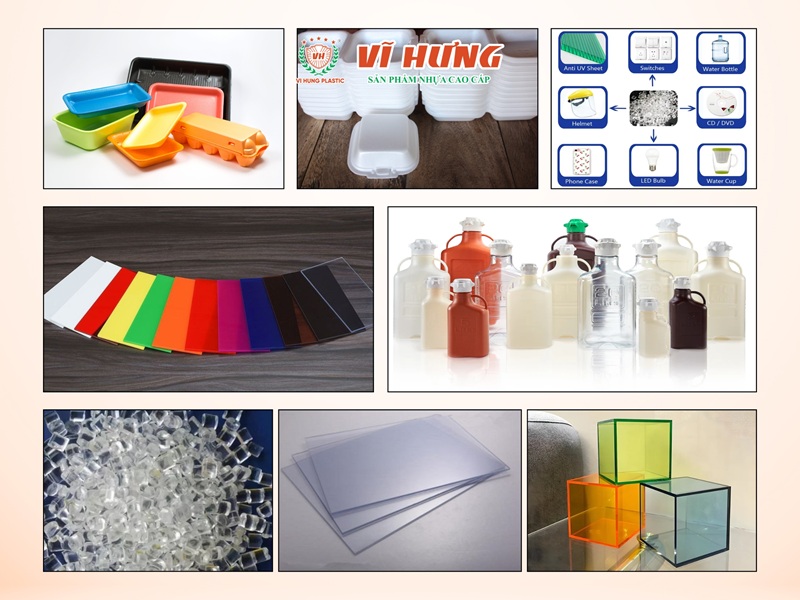 Các sản phẩm được sản xuất từ Nhựa Nhiệt Dẻo Vô Định Hình