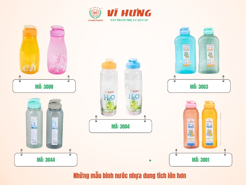 Mẫu bình nước có dung tích lớn 