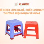 Ghế nhựa lùn giá rẻ nhựa Vĩ Hưng