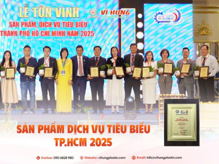 NHỰA VĨ HƯNG VINH DỰ ĐÓN NHẬN DANH HIỆU “SẢN PHẨM, DỊCH VỤ TIÊU BIỂU TP.HCM NĂM 2025”