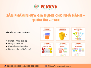 sản phẩm nhựa cho nhà hàng - cafe - quán ăn