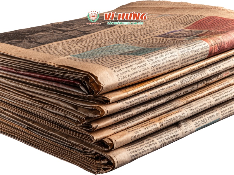 Dùng giấy báo cũ để hút mùi nhựa từ các sản phẩm như giầy dép