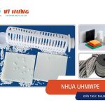 Tấm và chi tiết nhựa UHMWPE dùng trong cơ khí công nghiệp chịu mài mòn nặng