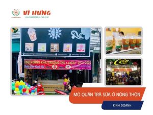 mở quán trà sữa ở nông thôn