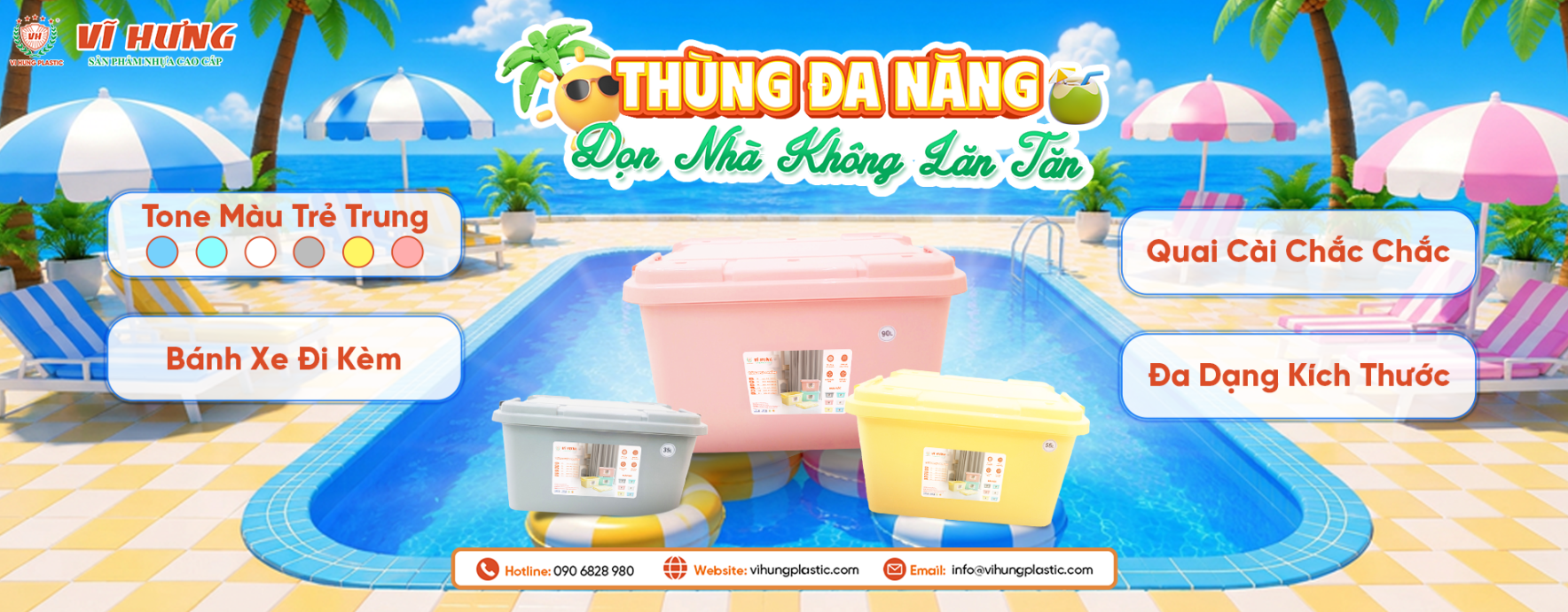 banner thùng đựng đa năng