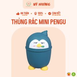 Thùng rác mini pengu